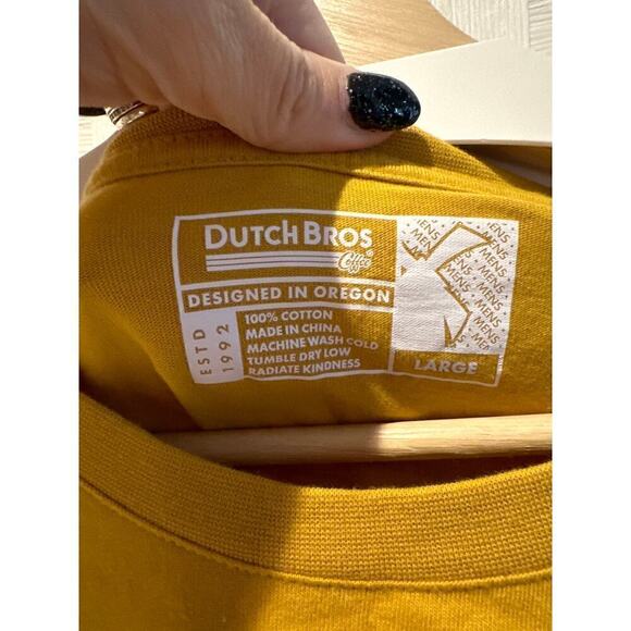 Dutch Brothers Long Sleeve Tshirt, SIze Large, Designed in Oregon - Picture 5 of 5